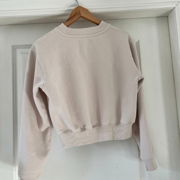 TNA Aritizia cropped crewneck, beige / cream, size S - Picture 4 of 4